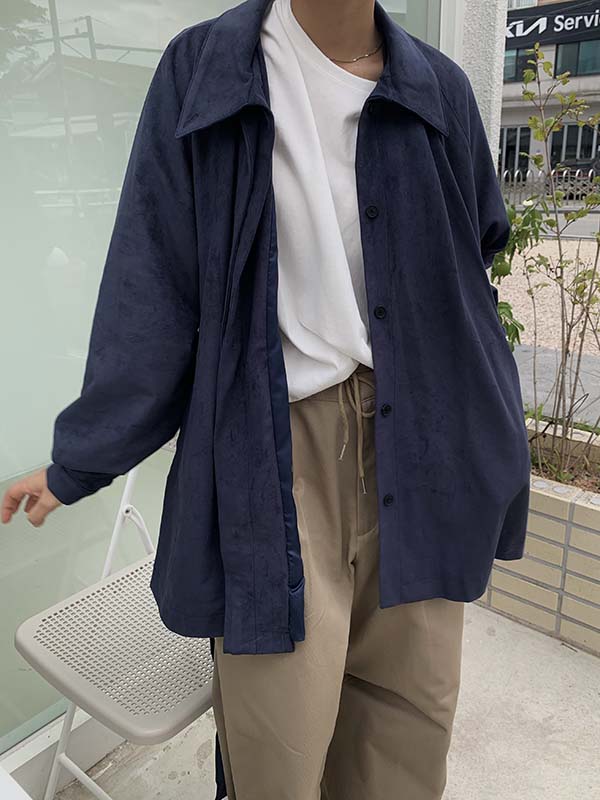 [MD PICK] SUEDE TRENCH COAT
