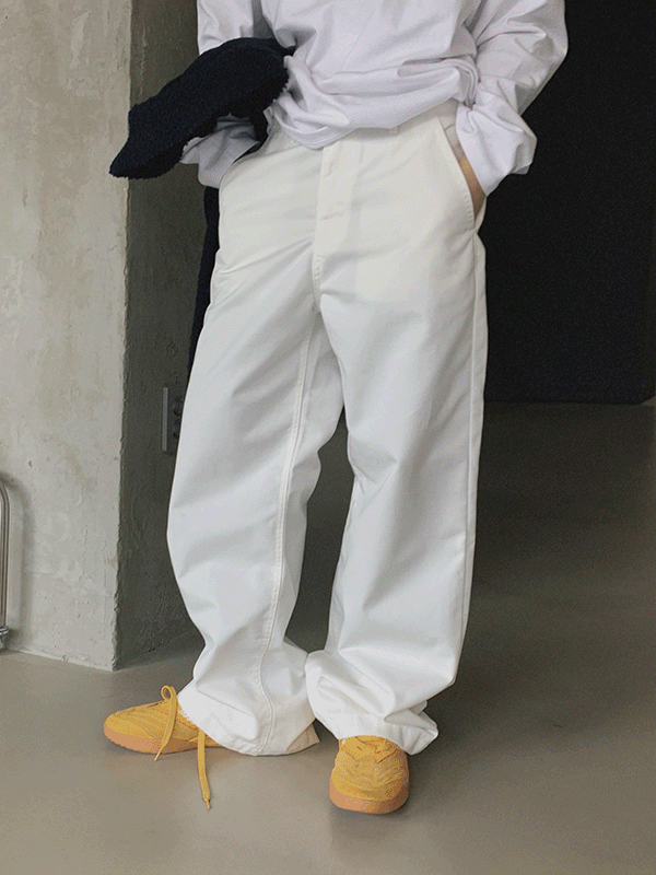 Clean Detail Cotton Pants